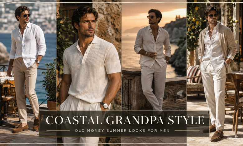Men Coastal Grandfather Outfit 2026 Relaxed Rich Style That Looks Effortlessly Expensive