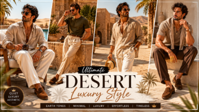 Men Desert Minimal Outfit Clean Earth-Tone Fashion That Looks Expensive & Effortlessly Cool