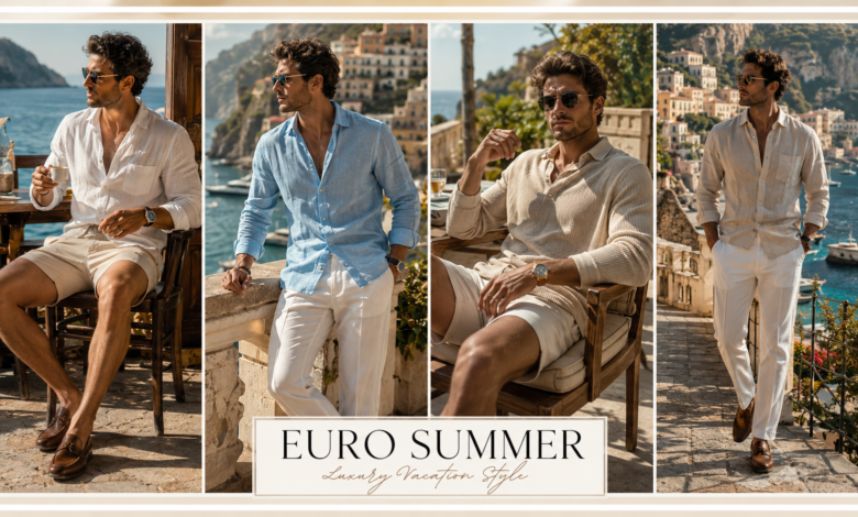 Men Euro Summer Outfit Rich Vacation Style That Looks Clean & Effortlessly Attractive