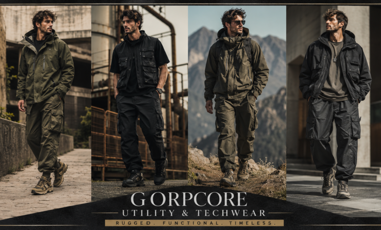 Men Gorpcore Outfit 2026 | Outdoor Utility Fashion That Looks Rugged & Trendy