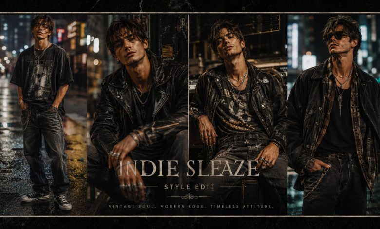 Men Indie Sleaze Outfit 2026 Messy Cool Fashion That Looks Effortlessly Edgy