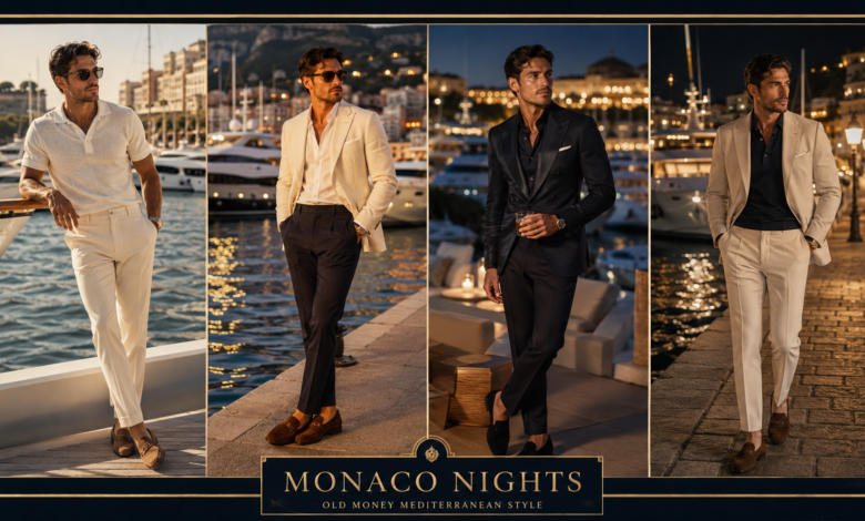 Men Monaco Evening Outfit Luxury Night Fashion That Looks Rich & Effortlessly Sophisticated
