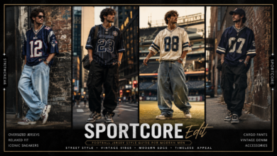 Men Retro Football Jersey Outfit 2026 Vintage Sportcore Style That Looks Cool & Trendy