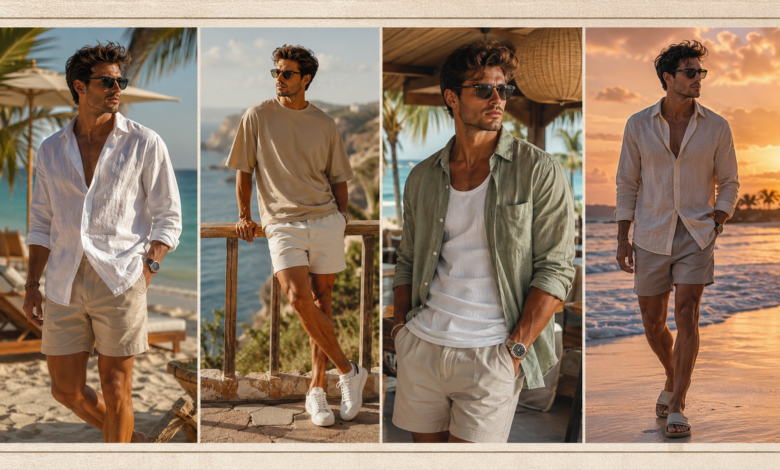 Men’s Beach Outfits 2026 | Fresh Summer Looks That Feel Cool, Relaxed & Effortlessly Stylish