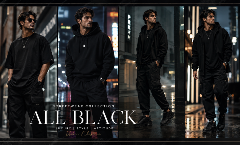 Men’s Black Streetwear Outfits 2026 Dark Minimal Looks That Feel Effortlessly Cool
