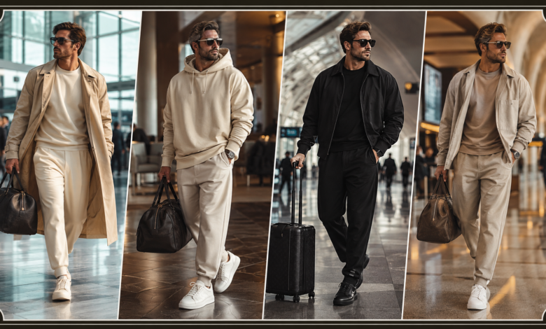 Men’s Luxury Airport Outfits 2026 Clean Travel Looks That Feel Rich, Comfortable & Effortlessly Expensive