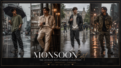 Men’s Monsoon Outfits 2026 | Stylish Rainy Day Looks That Feel Fresh, Practical & Effortlessly Cool