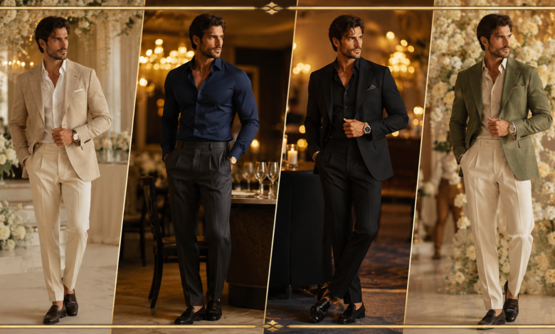 Men’s Wedding Guest Outfits 2026 Sharp Formal Looks That Feel Classy, Polished & Effortlessly Stylish