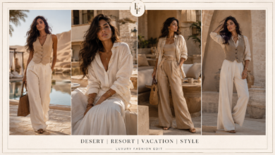 Women Desert Quiet Luxury Outfit Clean Neutral Fashion That Looks Rich & Effortlessly Elegant
