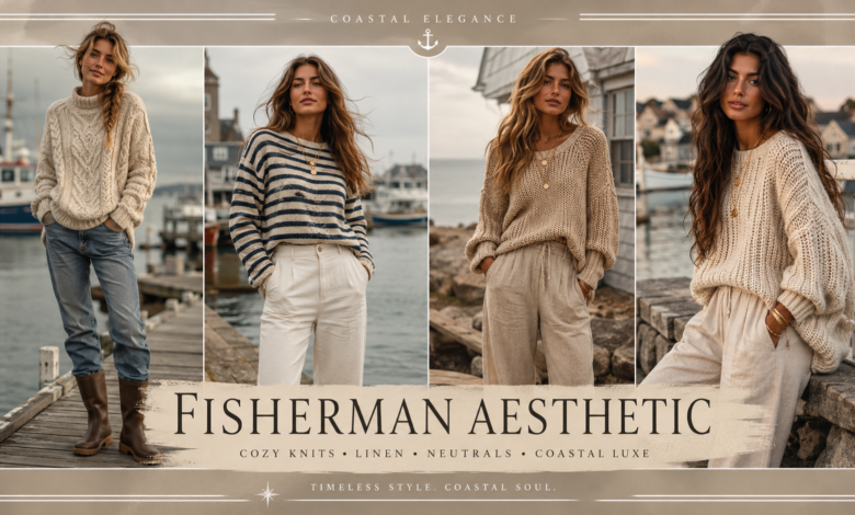 Women Fisherman Aesthetic Outfit 2026 | Cozy Coastal Fashion That Looks Effortlessly Chic