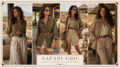 Women Safari Chic Outfit Luxury Adventure Fashion That Looks Elegant & Effortlessly Stylish