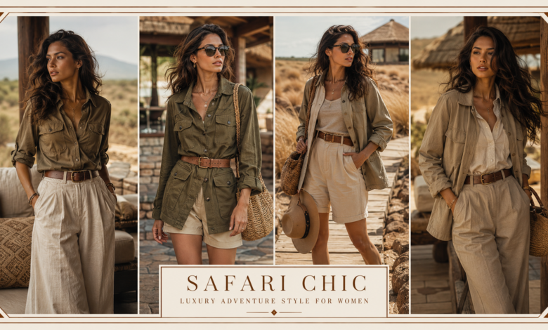 Women Safari Chic Outfit Luxury Adventure Fashion That Looks Elegant & Effortlessly Stylish