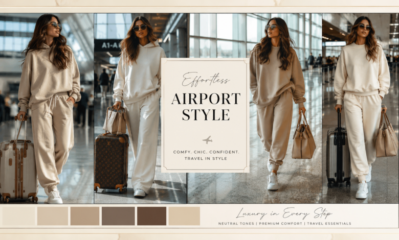 Women’s Airport Outfits 2026 Comfortable Travel Looks That Feel Effortlessly Chic