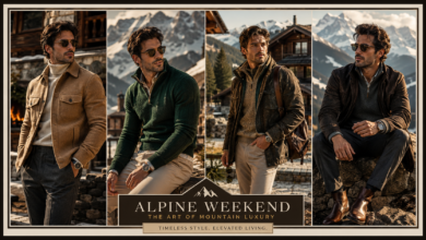 Men Alpine Weekend Outfit Mountain Luxury Fashion That Looks Rugged & Effortlessly Expensive
