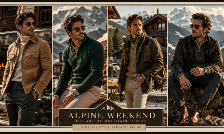 Men Alpine Weekend Outfit Mountain Luxury Fashion That Looks Rugged & Effortlessly Expensive