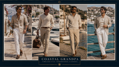 Men Coastal Grandpa Outfit Relaxed Vintage Fashion That Looks Classy & Effortlessly Rich