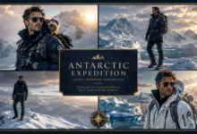 Men Luxury Antarctic Expedition Outfit Explorer Elite Fashion That Looks Rugged & Effortlessly Powerful