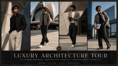 Men Luxury Architecture Tour Outfit Modern Design Fashion That Looks Smart & Effortlessly Expensive