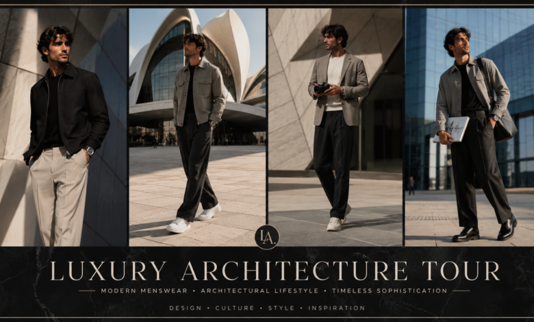 Men Luxury Architecture Tour Outfit Modern Design Fashion That Looks Smart & Effortlessly Expensive