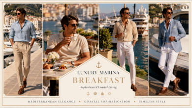 Men Luxury Marina Breakfast Outfit Coastal Morning Fashion That Looks Rich & Effortlessly Polished