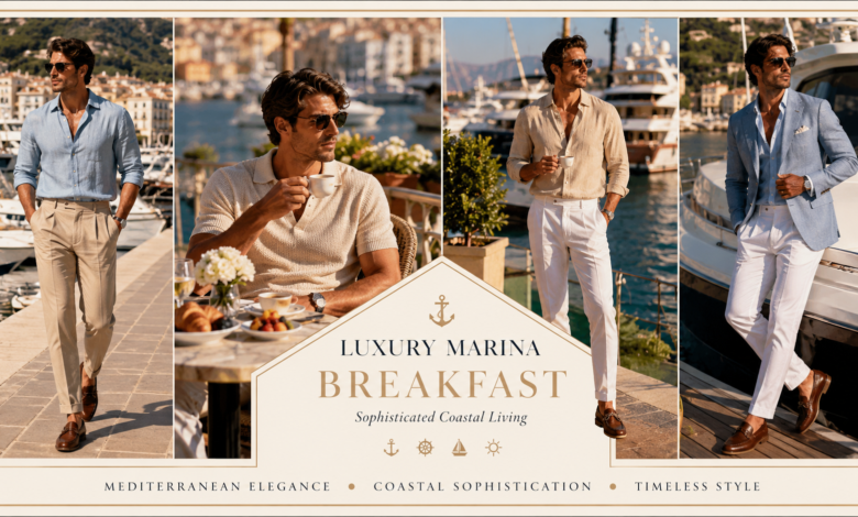 Men Luxury Marina Breakfast Outfit Coastal Morning Fashion That Looks Rich & Effortlessly Polished