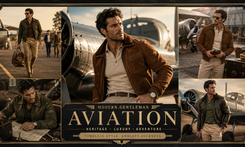 Men Luxury Vintage Air Rally Outfit Aviator Heritage Fashion That Looks Adventurous & Effortlessly Elite