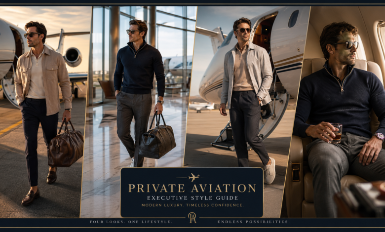 Men Private Aviation Outfit Jet-Set Luxury Fashion That Looks Powerful & Effortlessly Refined