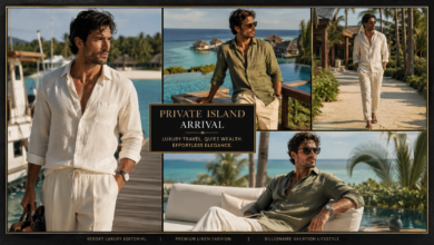 Men Private Island Arrival Outfit Ultra-Luxury Travel Fashion That Looks Elite & Effortlessly Refined