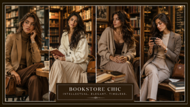 Women Bookstore Chic Outfit Cozy Intellectual Fashion That Looks Elegant & Effortlessly Stylish