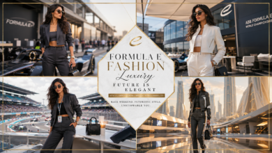 Women Formula E Paddock Outfit Futuristic Sport-Luxury Fashion That Looks Powerful & Effortlessly Chic