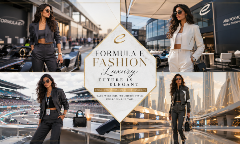 Women Formula E Paddock Outfit Futuristic Sport-Luxury Fashion That Looks Powerful & Effortlessly Chic