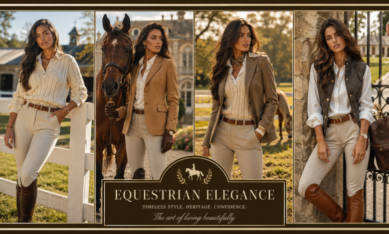 Women Horse Girl Aesthetic Outfit Equestrian Luxury Fashion That Looks Rich & Timeless