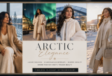 Women Luxury Arctic Glass Hotel Outfit Snow Queen Fashion That Looks Elegant & Effortlessly Extraordinary
