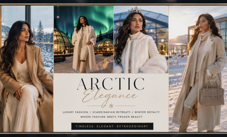 Women Luxury Arctic Glass Hotel Outfit Snow Queen Fashion That Looks Elegant & Effortlessly Extraordinary