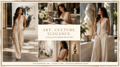 Women Luxury Art Collector Brunch Outfit Cultural Chic Fashion That Looks Sophisticated & Effortlessly Wealthy