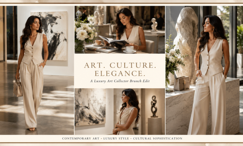 Women Luxury Art Collector Brunch Outfit Cultural Chic Fashion That Looks Sophisticated & Effortlessly Wealthy