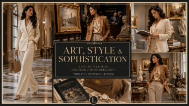 Women Luxury Auction House Outfit High-Society Fashion That Looks Elegant & Effortlessly Powerful
