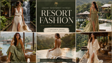 Women Luxury Floating Rainforest Villa Outfit | Tropical Serenity Fashion That Looks Elegant & Effortlessly Exclusive