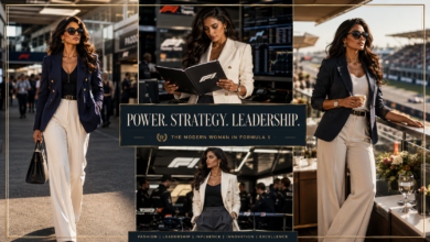 Women Luxury Formula 1 Team Principal Outfit Power Dressing Fashion That Looks Elite & Effortlessly Commanding