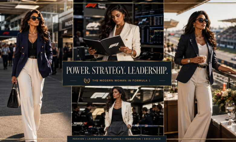 Women Luxury Formula 1 Team Principal Outfit Power Dressing Fashion That Looks Elite & Effortlessly Commanding