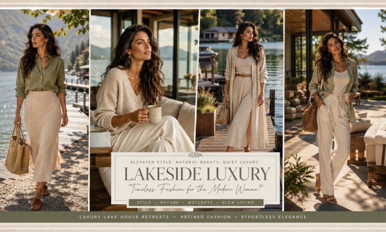 Women Luxury Lakeside Retreat Outfit Quiet Nature Fashion That Looks Elegant & Effortlessly Expensive