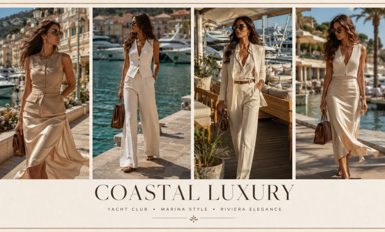 Women Luxury Marina Outfit Coastal Chic Fashion That Looks Rich & Effortlessly Elegant
