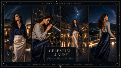 Women Luxury Observatory Night Outfit Celestial Evening Fashion That Looks Elegant & Effortlessly Magical