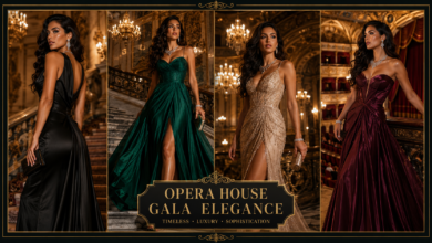 Women Luxury Opera House Gala Outfit Black-Tie Elegance Fashion That Looks Powerful & Unforgettably Chic