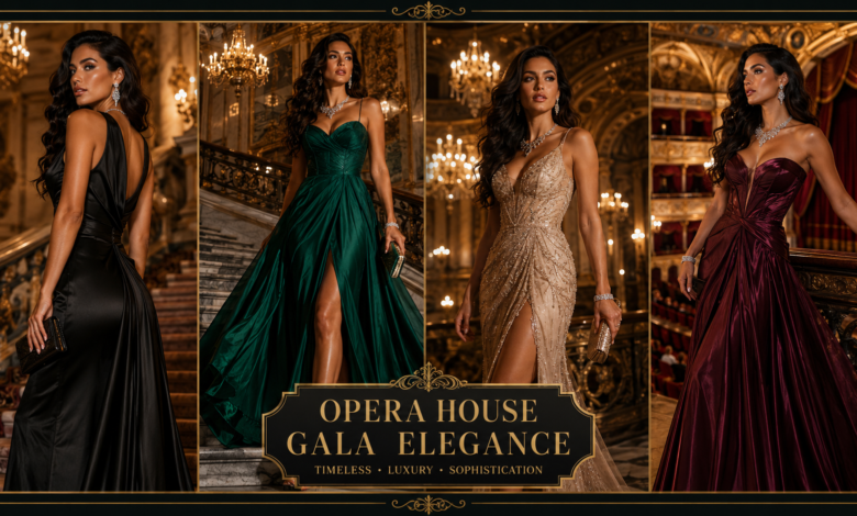 Women Luxury Opera House Gala Outfit Black-Tie Elegance Fashion That Looks Powerful & Unforgettably Chic