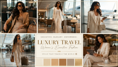 Women Luxury Private Jet Lounge Outfit | Executive Elegance Fashion That Looks Powerful & Effortlessly Chic