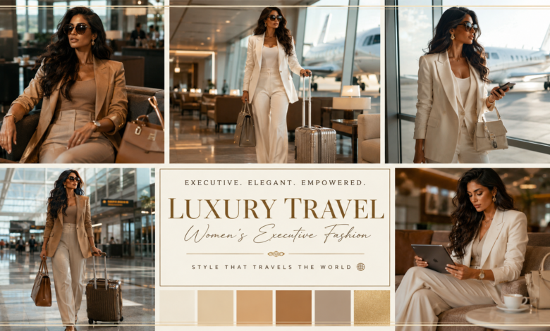 Women Luxury Private Jet Lounge Outfit Executive Elegance Fashion That Looks Powerful & Effortlessly Chic