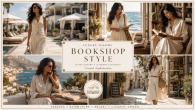 Women Luxury Seaside Bookshop Outfit Coastal Intellectual Fashion That Looks Elegant & Effortlessly Chic