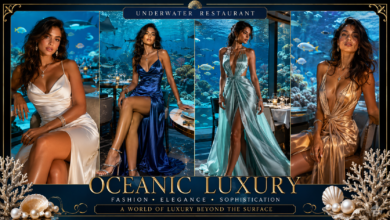 Women Luxury Underwater Restaurant Outfit Oceanic Elegance Fashion That Looks Glamorous & Unforgettably Chic