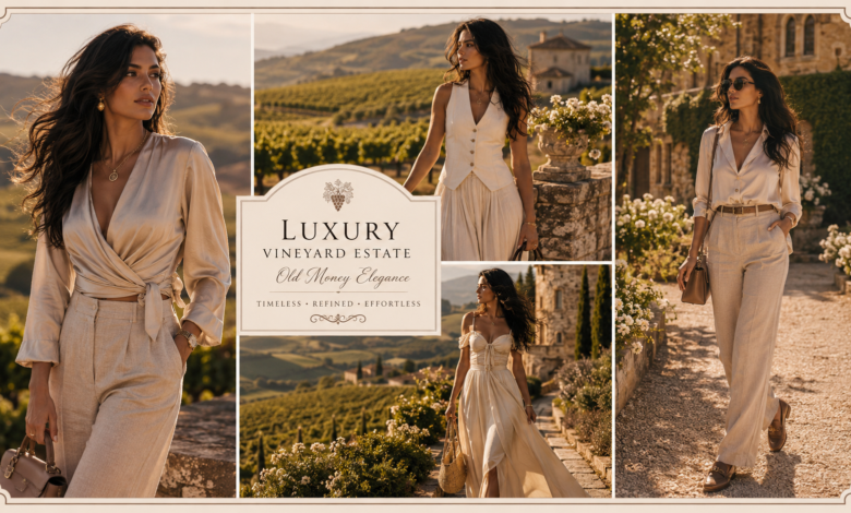 Women Luxury Vineyard Estate Outfit Old Money Countryside Fashion That Looks Elegant & Effortlessly Rich